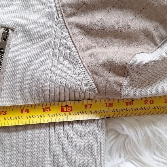 Banana Republic Suede Moto Sweater Jacket - Picture 14 of 16